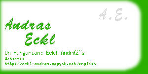 andras eckl business card